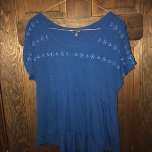 Blue American Eagle Top